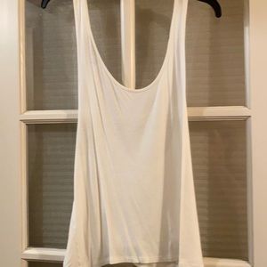 White low back tank